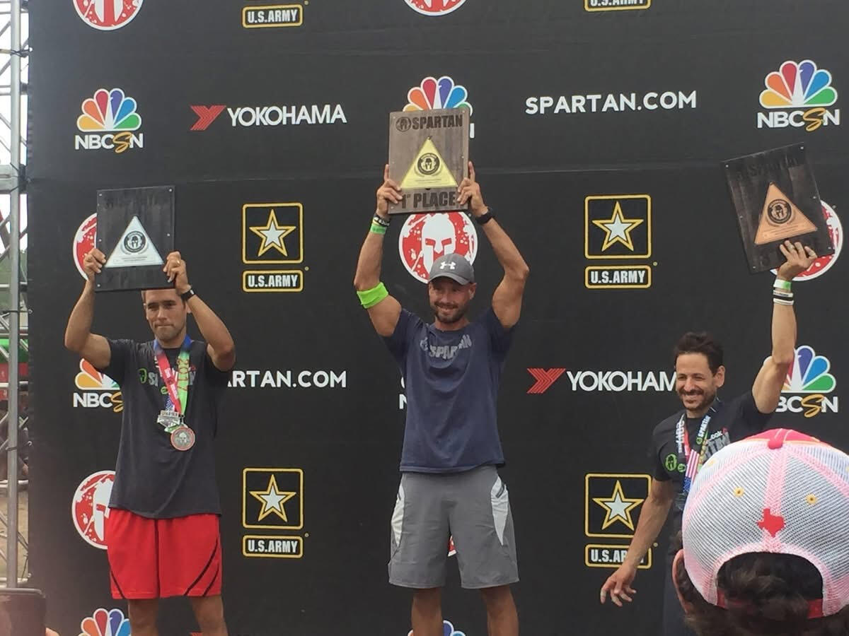 Spartan podium — 1st Place